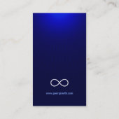 Infini - carte de visite de scientifique (Dos)