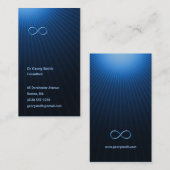 Infini - carte de visite de scientifique (Devant / Derrière)