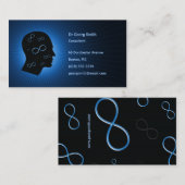 Infini - carte de visite de scientifique (Devant / Derrière)