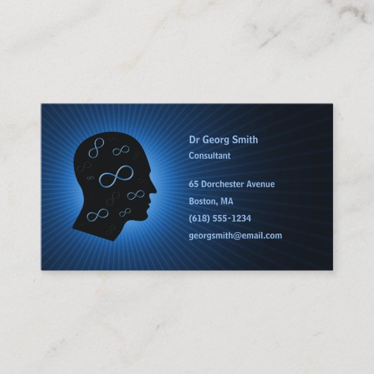 Infini - carte de visite de scientifique (Devant)