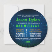 INFINI JEU VIDÉO Bar Mitzvah Invitation ronde (Devant)