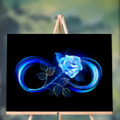 Infini lumineux avec rose bleue (Neutre)