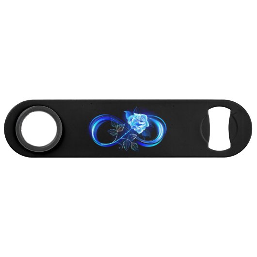 Infini lumineux avec rose bleue (Devant (Horizontal))