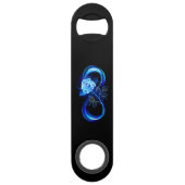 Infini lumineux avec rose bleue (Dos)