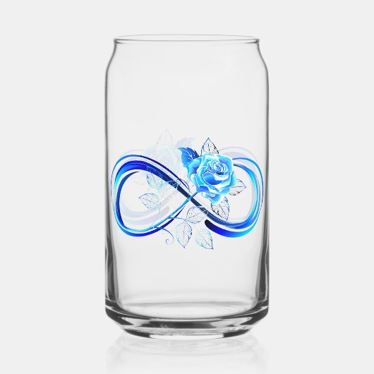 Infini lumineux avec rose bleue (Recto)