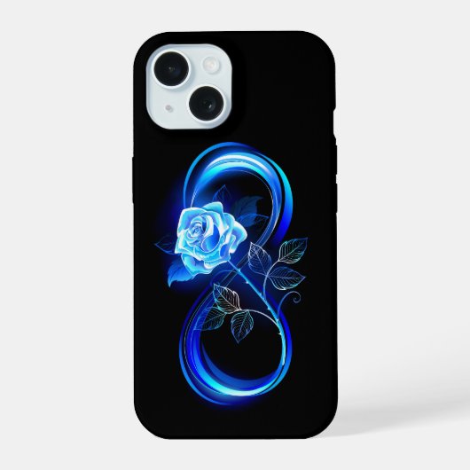Infini lumineux avec rose bleue (Verso)