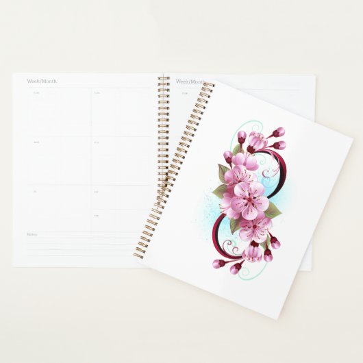 Infinité avec les fleurs Sakura (Devant avec enveloppe)