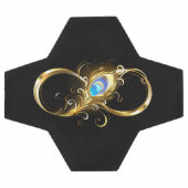 Infinité avec plume de paon doré (Plat)