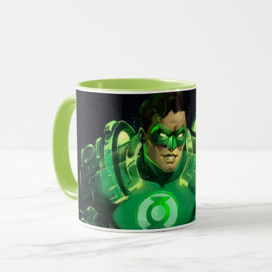 Infinite Crisis Green Lantern Illustratie Mok (Voorkant links)