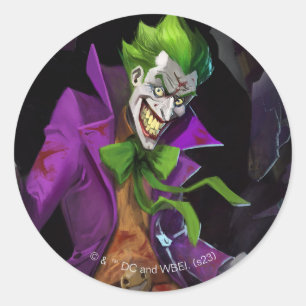 Infinite Crisis Joker illustratie Ronde Sticker