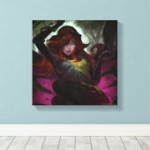 Infinite Crisis Poison Ivy Illustratie Canvas Afdruk (Insitu (Houten vloer))