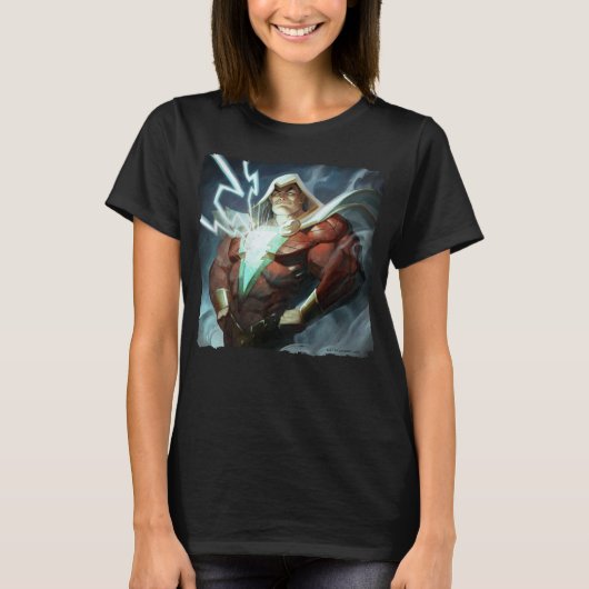 Infinite Crisis Shazam illustratie T-shirt (Voorkant)