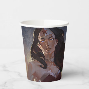 Infinite Crisis Wonder Woman Illustratie Papieren Bekers