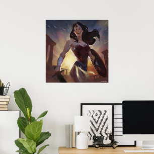 Infinite Crisis Wonder Woman Illustratie Poster