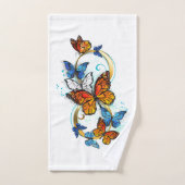 Infinité de papillons monarques (Serviette à main)