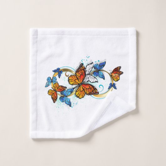 Infinité de papillons monarques (Gant de toilette)