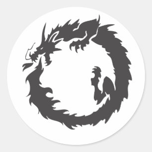 Infinite dragon ronde sticker
