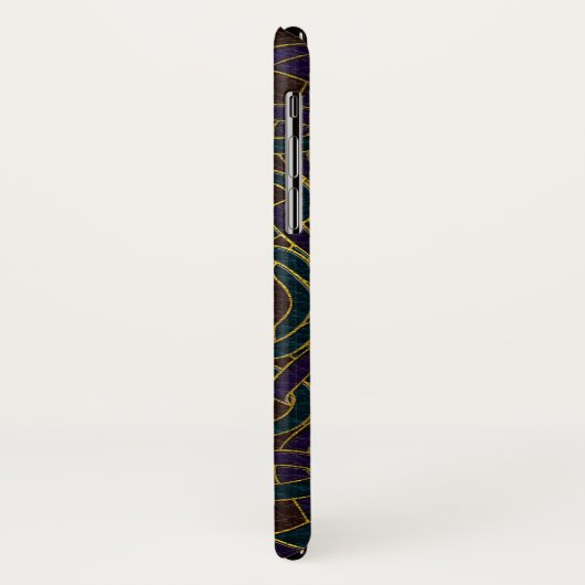 Infinite Keltische Knot Pattern op Leather Case-Mate iPhone Case (Achterkant/links)