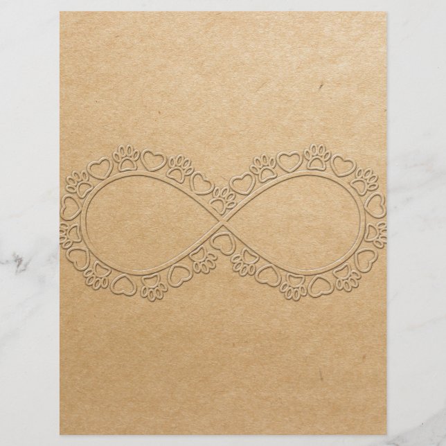 Infinite Love Dog Paw Print (Voorkant)