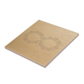 Infinite Love Dog Paw Print Tegeltje (Zijkant)