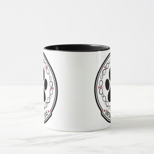 Infinite Love Paw Print Pet Memorial Mug Mok (Midden)