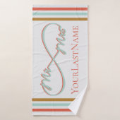 Infinité M. et Mme Mariage Serviette de bain perso (Serviette de bain)