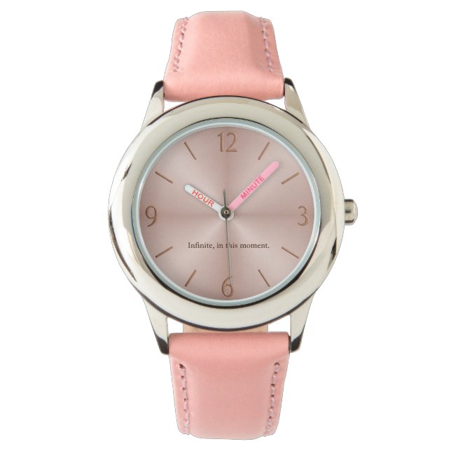 Infinite Moment Watch — Blush Edition Horloge (Voorkant)