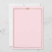 Infinité personnalisée Love Faire-part de mariage  (Dos)