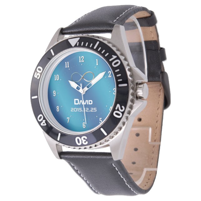Infinité personnalisée | Montre main Nerd (Incliné)