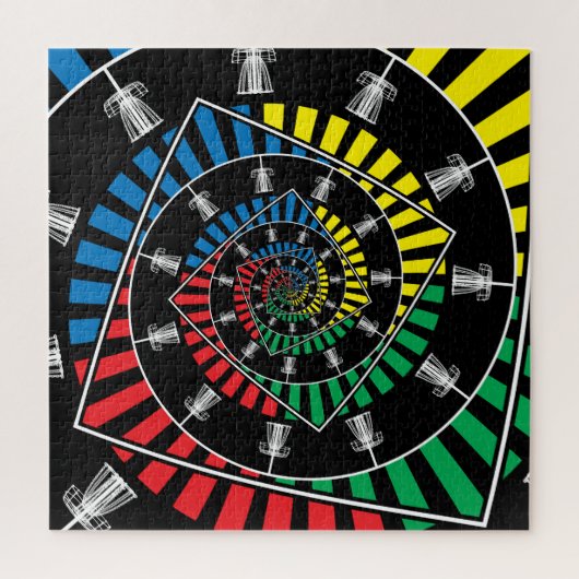 Infinite schijfGolf-mandjes Legpuzzel (Verticaal)