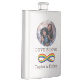Infinite symbool voor regenboogliefde Aangepaste h Flacon (Rechts)
