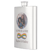 Infinite symbool voor regenboogliefde Aangepaste h Flacon (Links)