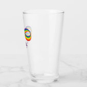 Infinite symbool voor regenboogliefde Aangepaste h Glas (Links)