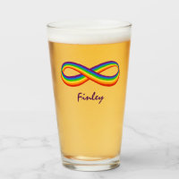 Infinite symbool voor regenboogliefde Aangepaste h