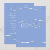 Infinite symboolesteken Infinite Love Wedding Set Kaart (Voorkant / Achterkant)