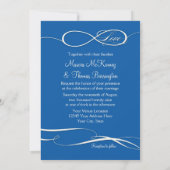 Infinite symboolesteken Infinite Love Wedding Set Kaart (Achterkant)