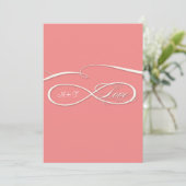 Infinite symboolesteken Infinite Love Wedding Set Kaart (Staand voorkant)