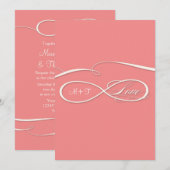Infinite symboolesteken Infinite Love Wedding Set Kaart (Voorkant / Achterkant)