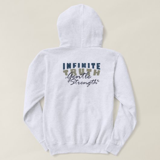 Infinite Truth, Gentle Strength Men's Hoodies (Design achterkant)