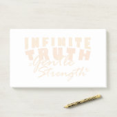 Infinite Truth, Gentle Strength Post-it® Notes (Sur un bureau)