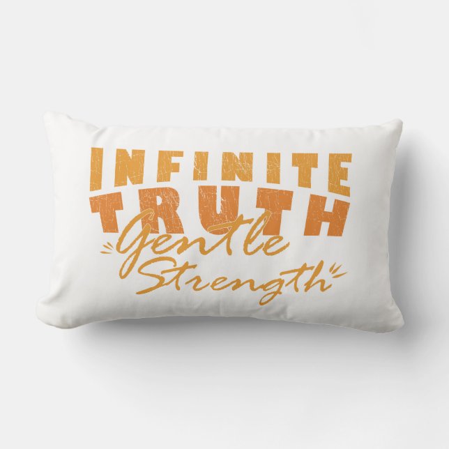 Infinite Truth, Gentle Strength Throw Pillows Kussen (Voorkant)