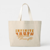 Infinite Truth, Gentle Strength Tote Bags (Achterkant)