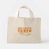 Infinite Truth, Gentle Strength Tote Bags (Achterkant)