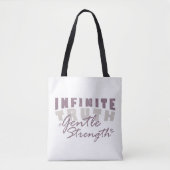 Infinite Truth, Gentle Strength Tote Bags Draagtas (Voorkant)