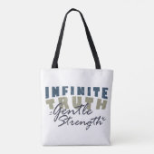 Infinite Truth, Gentle Strength Tote Bags Draagtas (Achterkant)