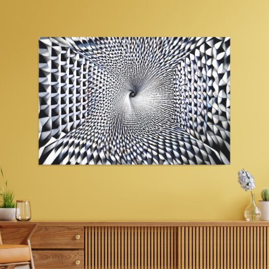 Infinite Vortex Canvas Afdruk (Insitu (Woonkamer))