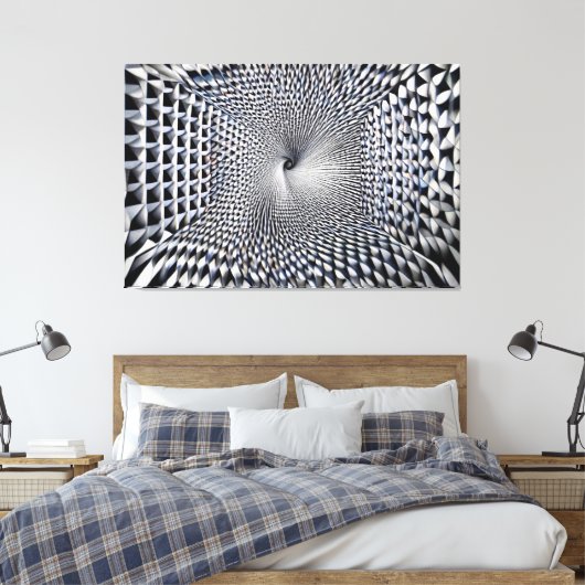 Infinite Vortex Canvas Afdruk (Insitu (Slaapkamer))