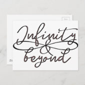 Infiniteit en verder dan eindeloze liefdesparen ty briefkaart (Voorkant / Achterkant)