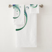 Infiniteitssymbool met Peacockdoether Bad Handdoek (Insitu)