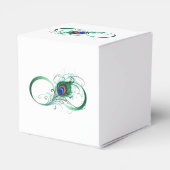 Infiniteitssymbool met Peacockdoether Bedankdoosjes (Achterkant)